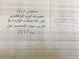 المركزي يقدم ردوده على تقرير ديوان المحاسبة في 33 صفحة للإعلام ويحيلها للنائب العام