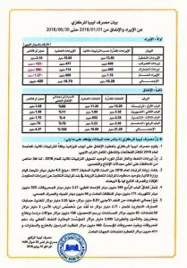 المصرف المركزي : 2.2 مليار دينار لدعم المحروقات و325 مليون للكهرباء و3.5 مليار دولار اعتمادات في النصف الأول من 2018