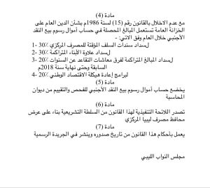 نصية : مقترح جاهز لمعالجة أموال بيع النقد الأجنبي سيعرض على النواب في الجلسة القادمة