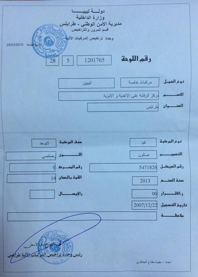 بعد عودته لمهام عمله مدير مركز الرقابة على الأغذية والأدوية يلتقي بومطاري والشنطي