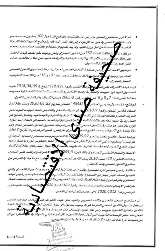 حصري لصدى: بسبب فسادهم وتسبب بكوارث بصندوق التأمين الصحي ... ديوان المحاسبة يحيل قائمة على رأسها "السراج" و الأزهر كشير وطلال عجاج إلى النائب العام