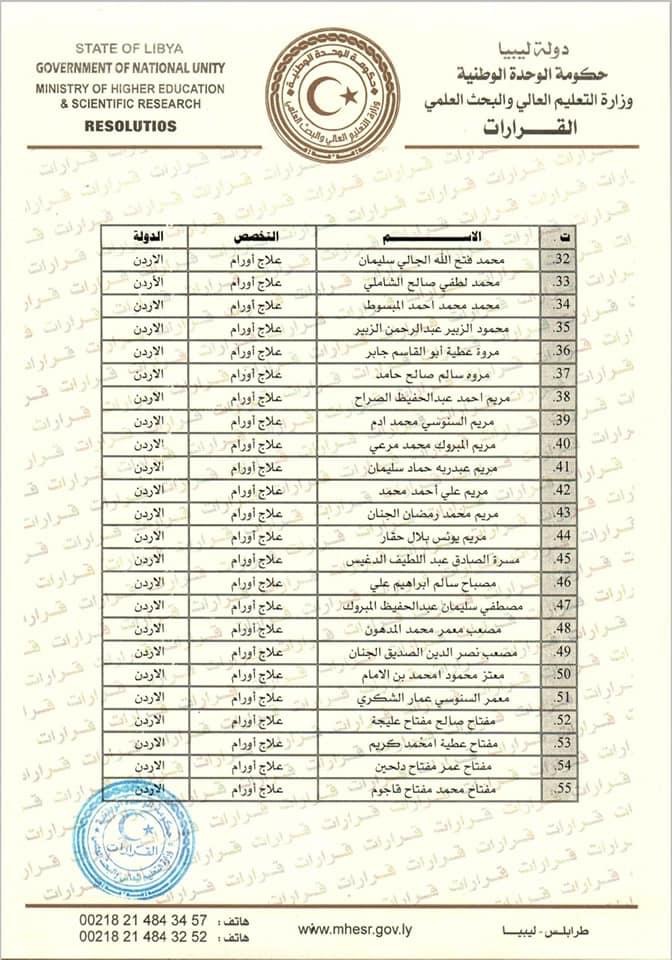 وزارة التعليم العالي توفد عدداً من أصحاب التخصصات النادرة إلى دولة روسيا