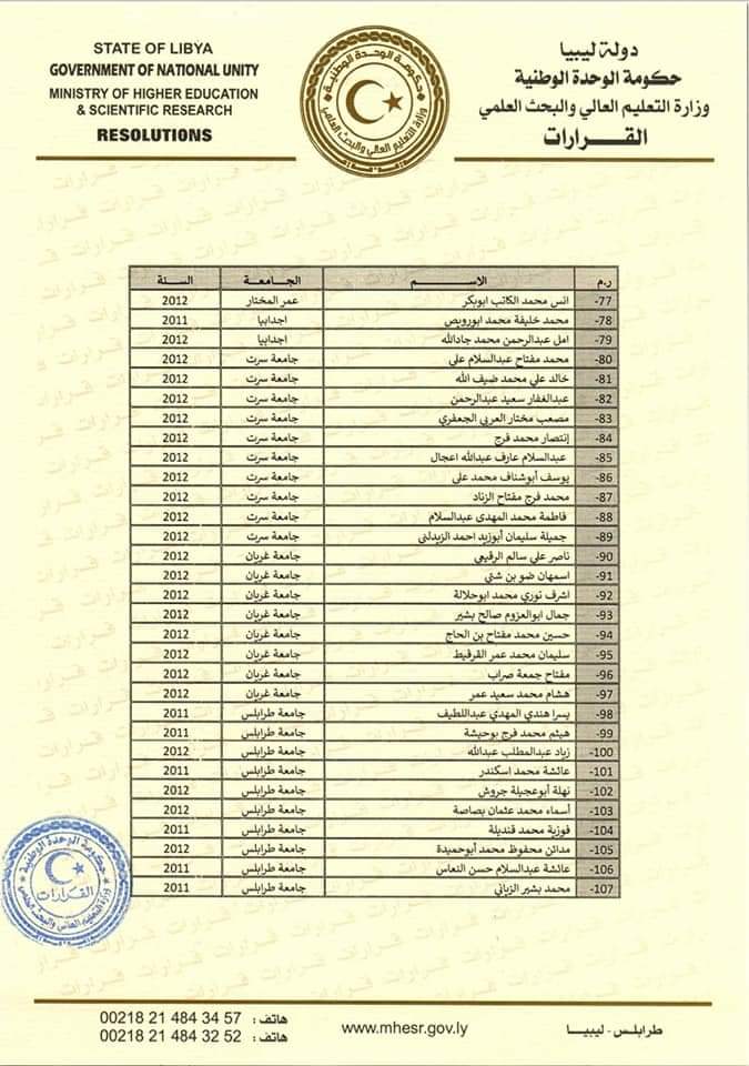 "القيب" يصدر قرار بشأن فصل الطلبة الموفدين بالخارج والذين استنفذوا المدة المحددة لإيفادهم