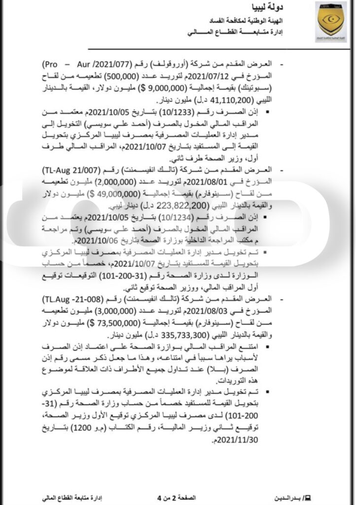 "صدى " تتحصل على وثائق مكافحة الفساد التي تثبت إختلاس 73.500 مليون دولار .. والوحدة الوطنية تتحمل المسؤولية