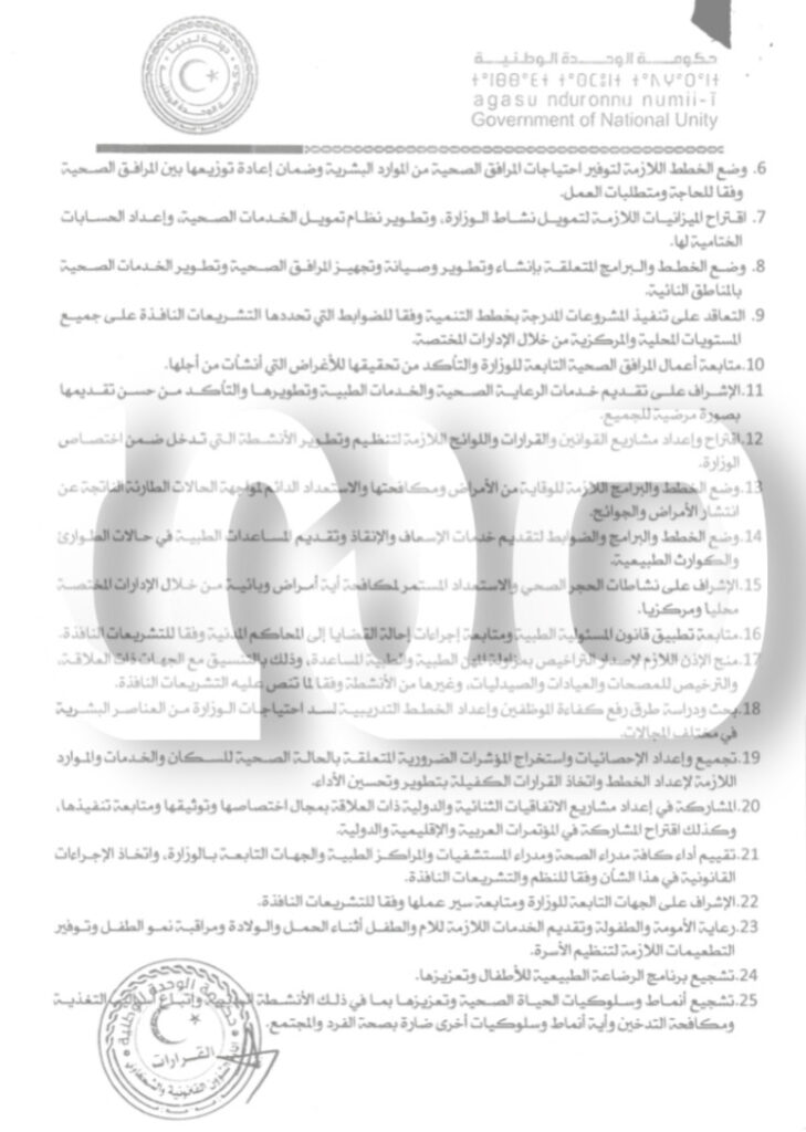 خاص: بالأوراق .. بصلاحيات أكبر للوزير حكومة الوحدة الوطنية تعتمد الهيكل التنظيمي لوزارة الصحة وجهازها الإداري