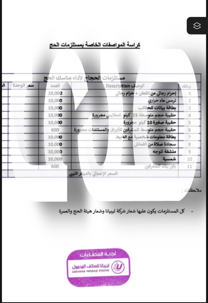 خاص.. بالأوراق.. "صدى" تتحصل على عروض شركة ليبيانا الخاصة بالحج لعام 2023