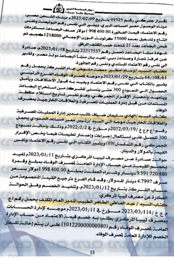 خاص..من ضمنها شبهات فساد وغسيل أموال.. مخالفات يكشفها ديوان المحاسبة بمصرف الوفاء ويحيلها إلى النيابة