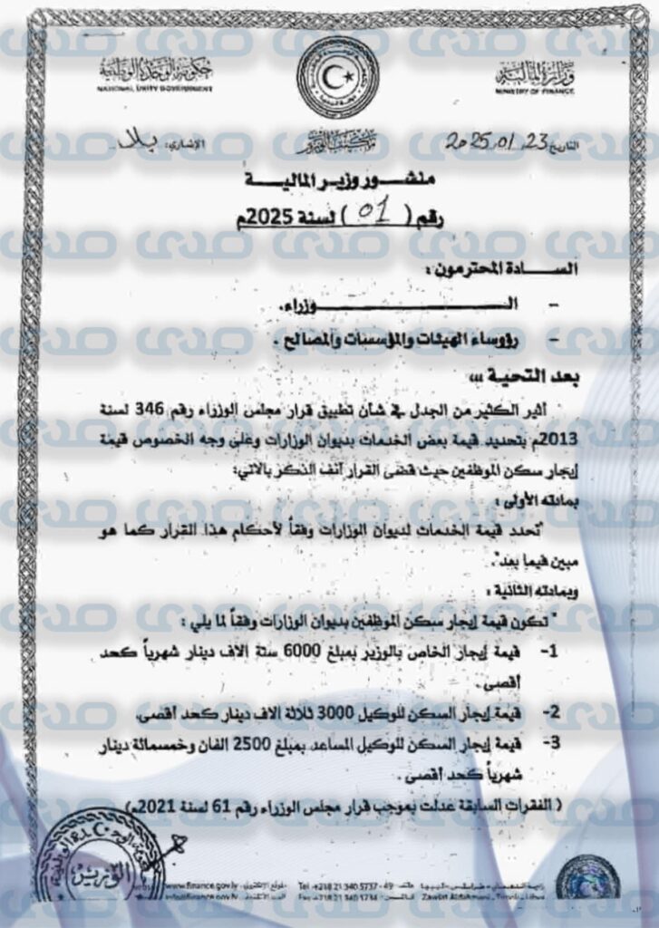 خاص.. "المبروك" يُصدر منشوراً بشأن تحديد قيمة إيجار سكن الموظفين بديوان الوزارات