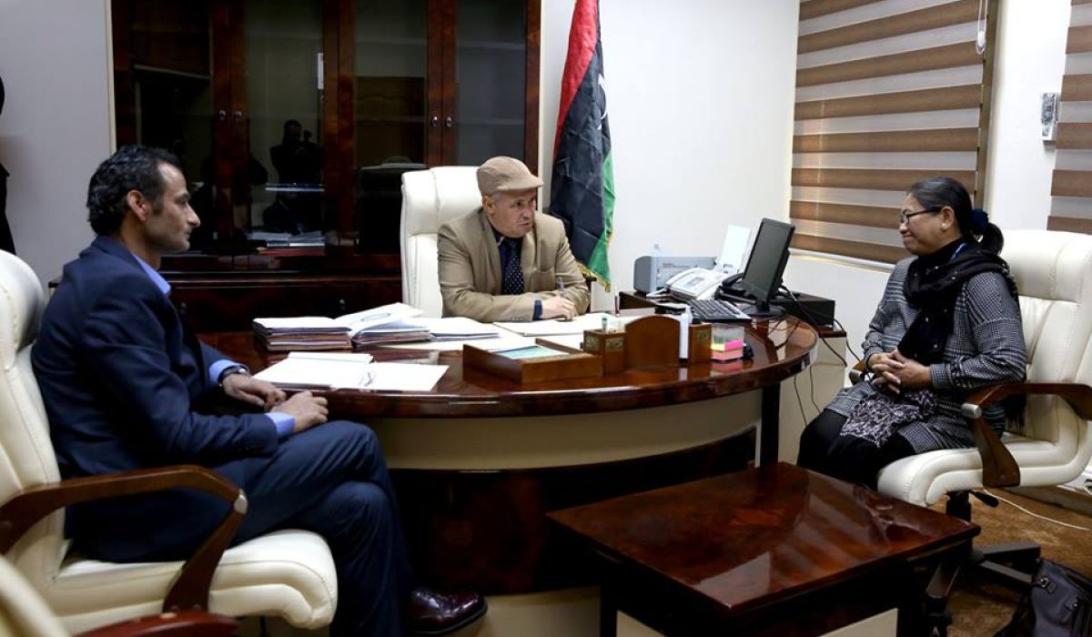 وزير الدولة لشؤون المهجرين والنازحين يجتمع مع المقرر الخاص المعنية بحقوق الإنسان والنازحين داخليا بالأمم المتحدة