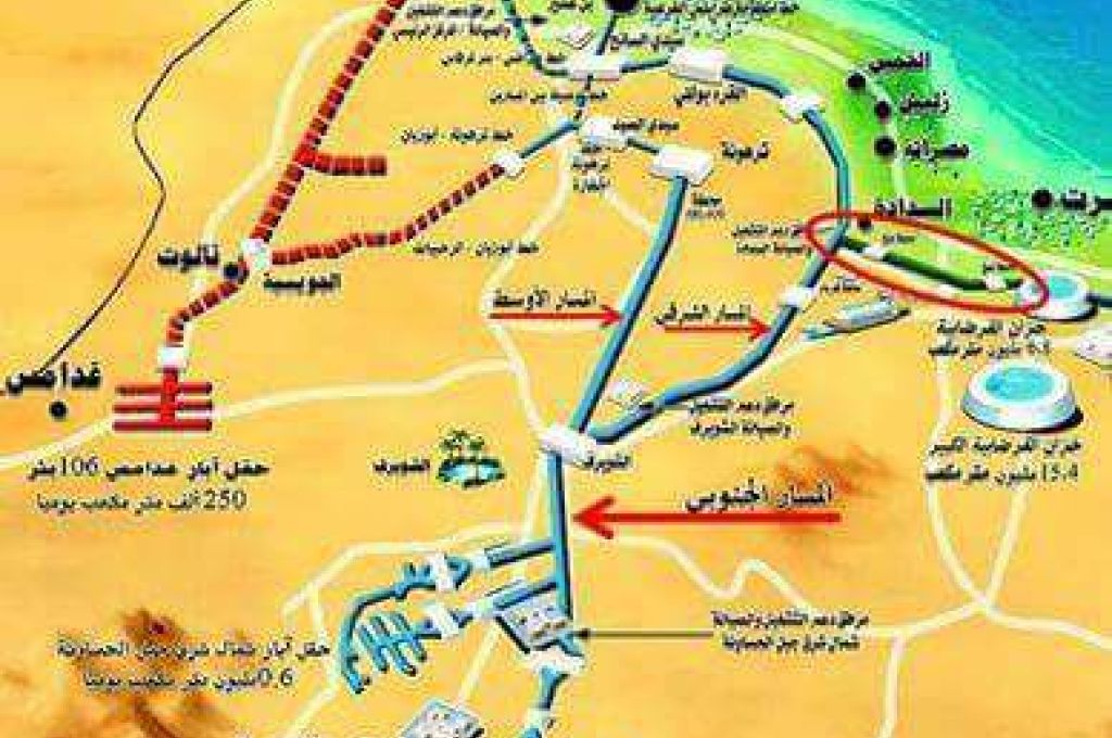 جهاز النهر الصناعي يعلن عن توقف 4 أبار عن الخدمة بسبب أعمال التخريب