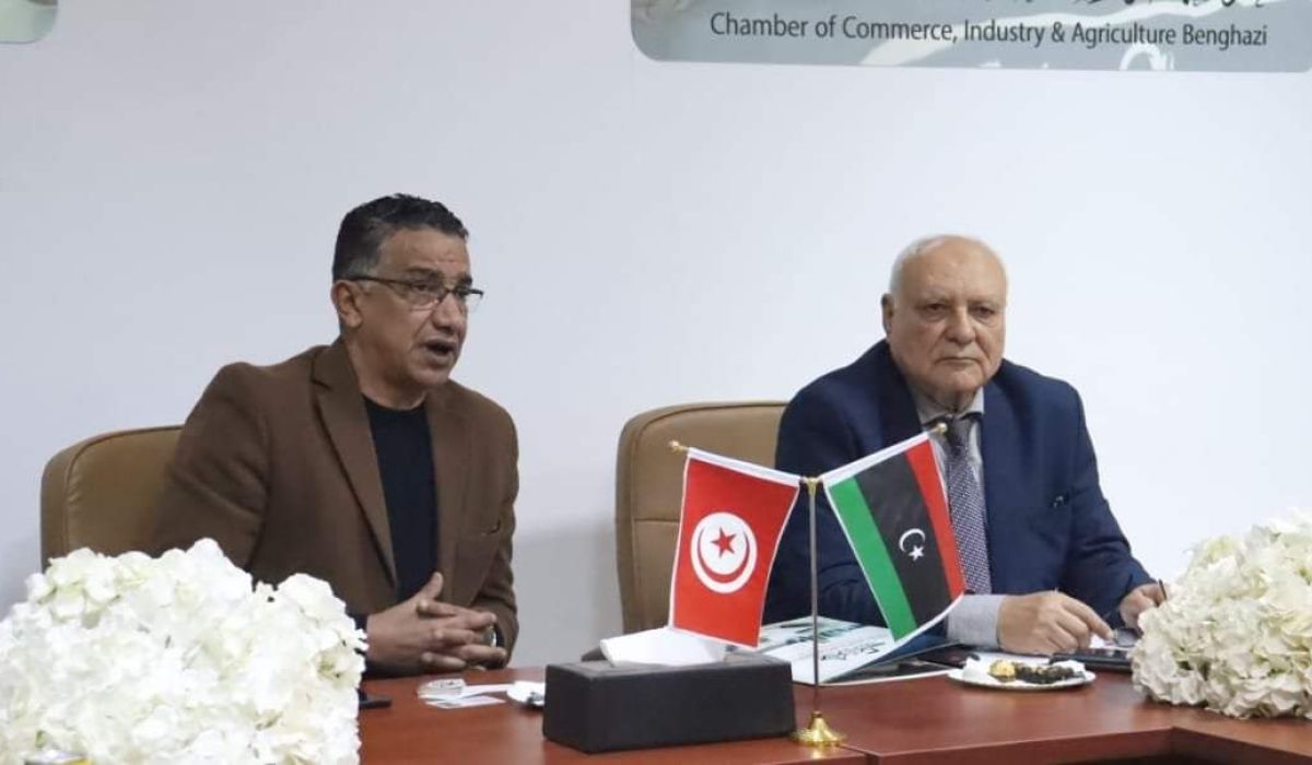 غرفة التجارة والصناعة الزراعة بنغازي تبحث مع الغرفة التجارة بصفاقس أوجه التعاون في مجالات التجارة والصناعة وتنفيذ مشاريع استثمارية مشتركة