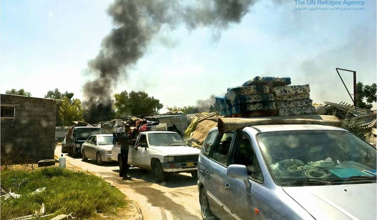 المفوضية السامية لشؤون اللاجئين " ميليشيا مسلحة تطرد وتشتت 1,900 شخص نازح في ليبيا"