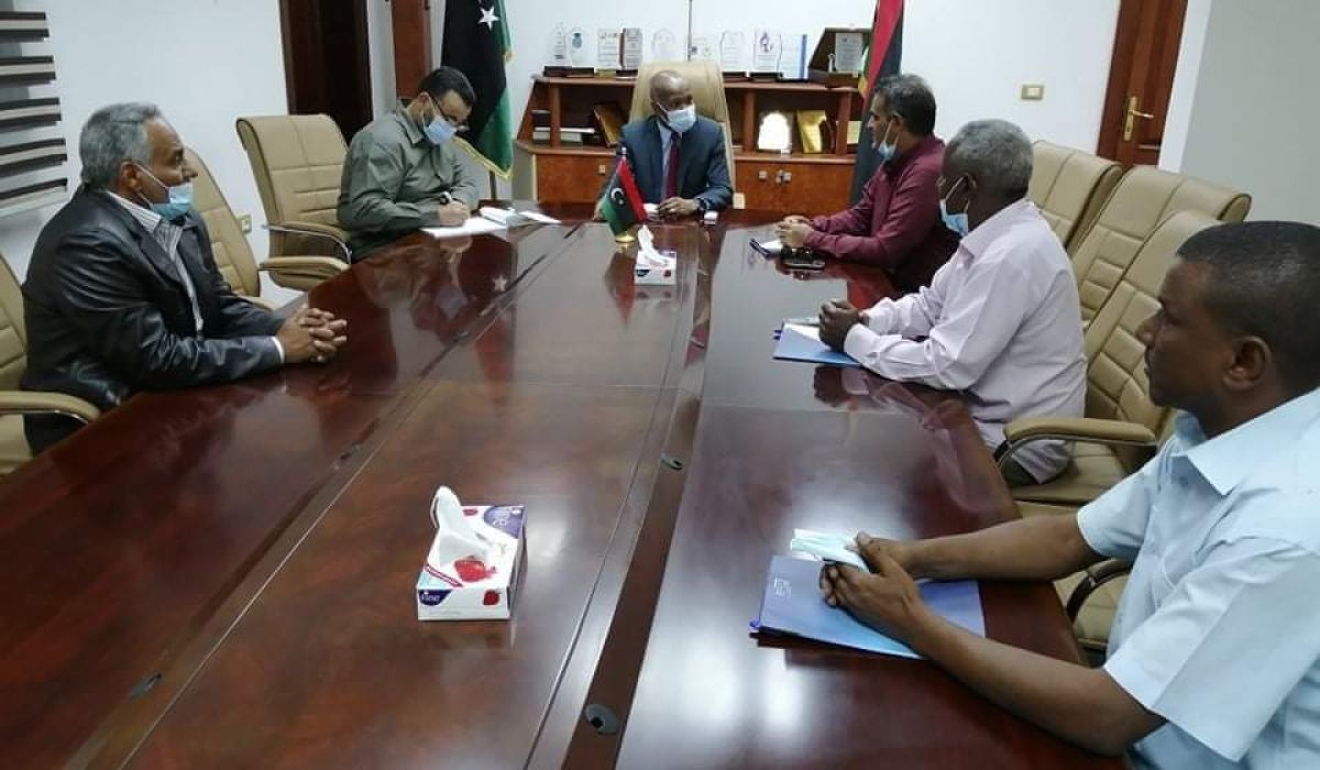 العمل والتأهيل بالوفاق تبحث الصعوبات التي تواجه تشغيل مطار سبها الدولي