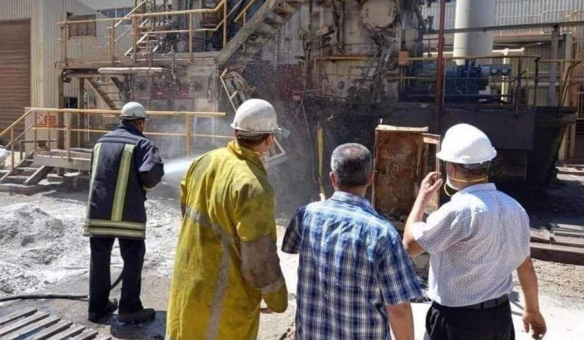 خاص…"الخمارية": إنفجار مصنع الحديد والصلب …وهذه التفاصيل
