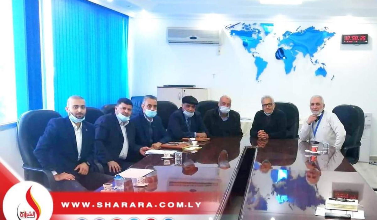 شركة الشرارة الذهبية للخدمات النفطية تجتمع مع شركة البراق للطيران