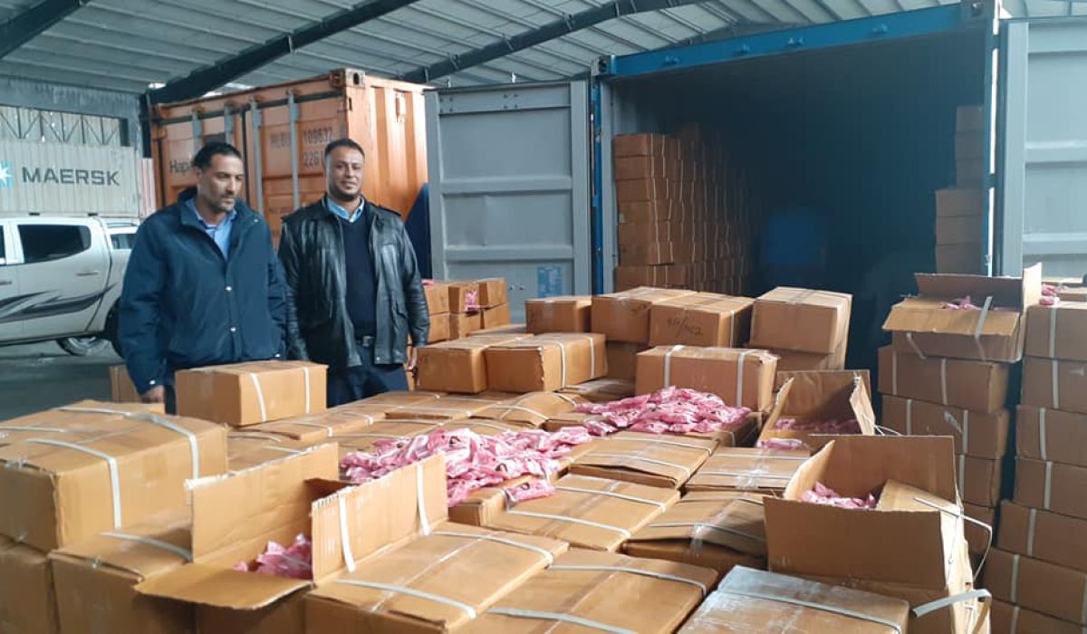 جمرك بنغازي يضبط 400 ألف قرص ترامادول