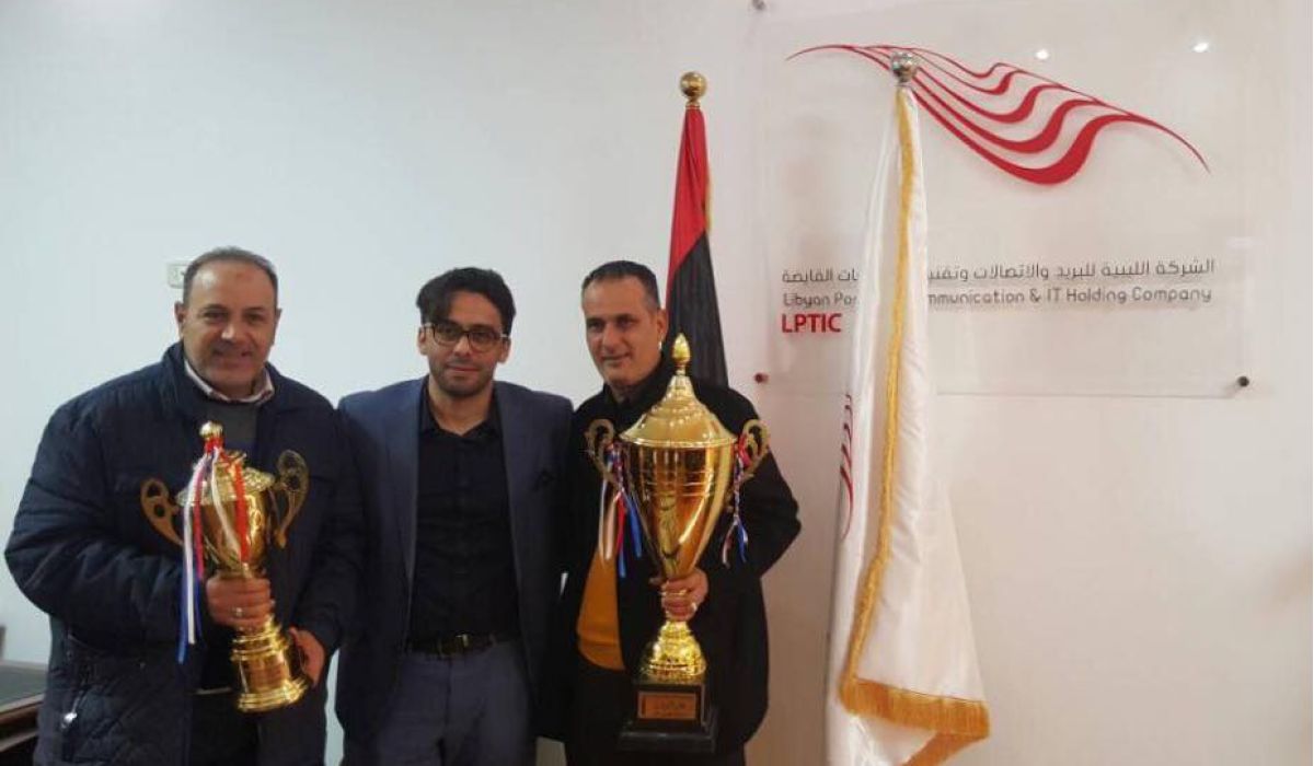 إدارة القابضة للإتصالات تستقبل منتخب الإتصالات بعد فوزه ببطولة جربة الدولية