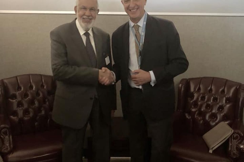 سيالة يناقش مع المفوض السامي لشؤون اللاجئين وضع المهاجرين وامكانية اعادتهم الى اوطانهم