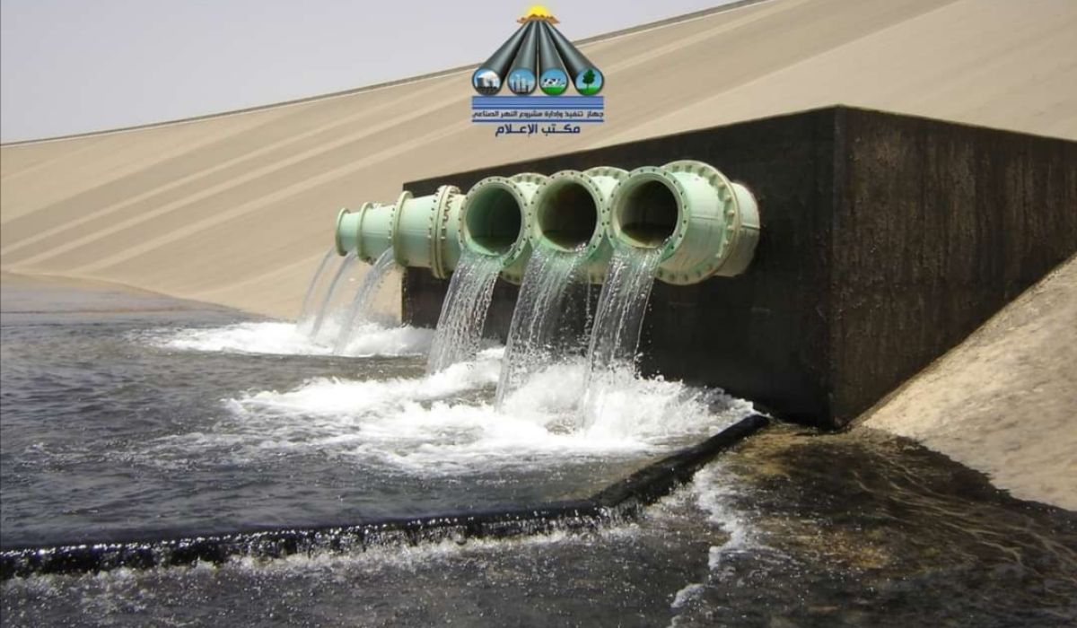 جهاز تنفيذ وإدارة مشروع النهر الصناعي يصدر بياناً بخصوص إيقاف ضخ المياه بمنظومة الحساونة