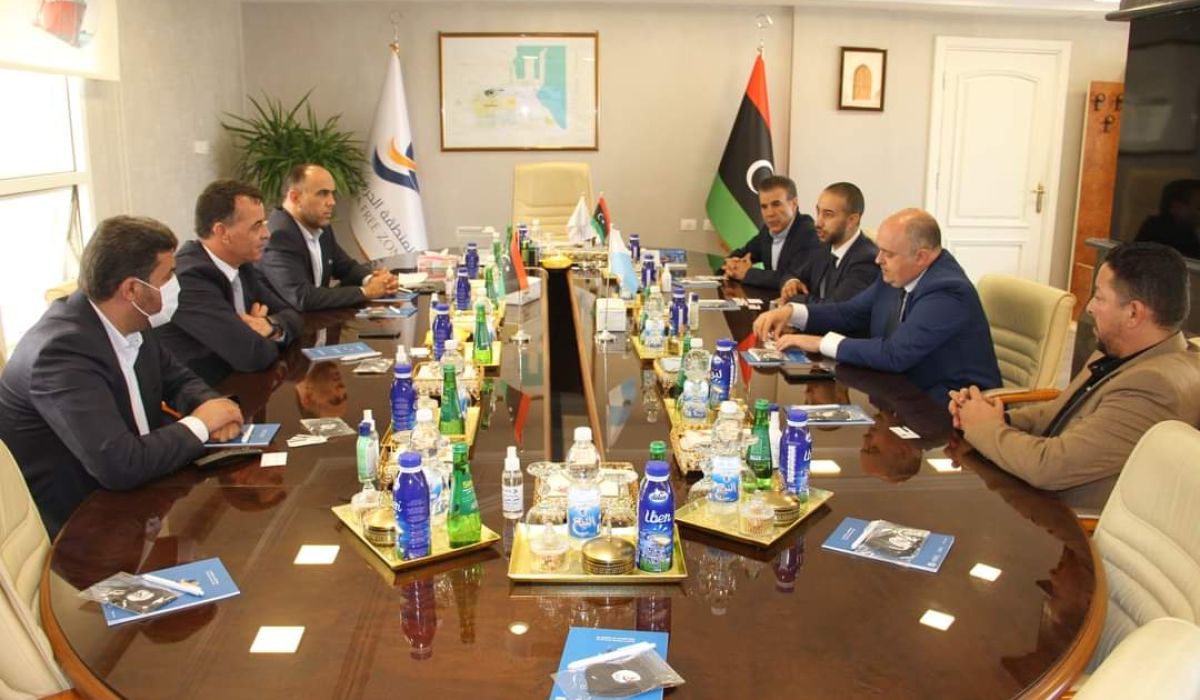 زيارة عدد من المسؤولين الدوليين إلى المنطقة الحرة بمصراتة