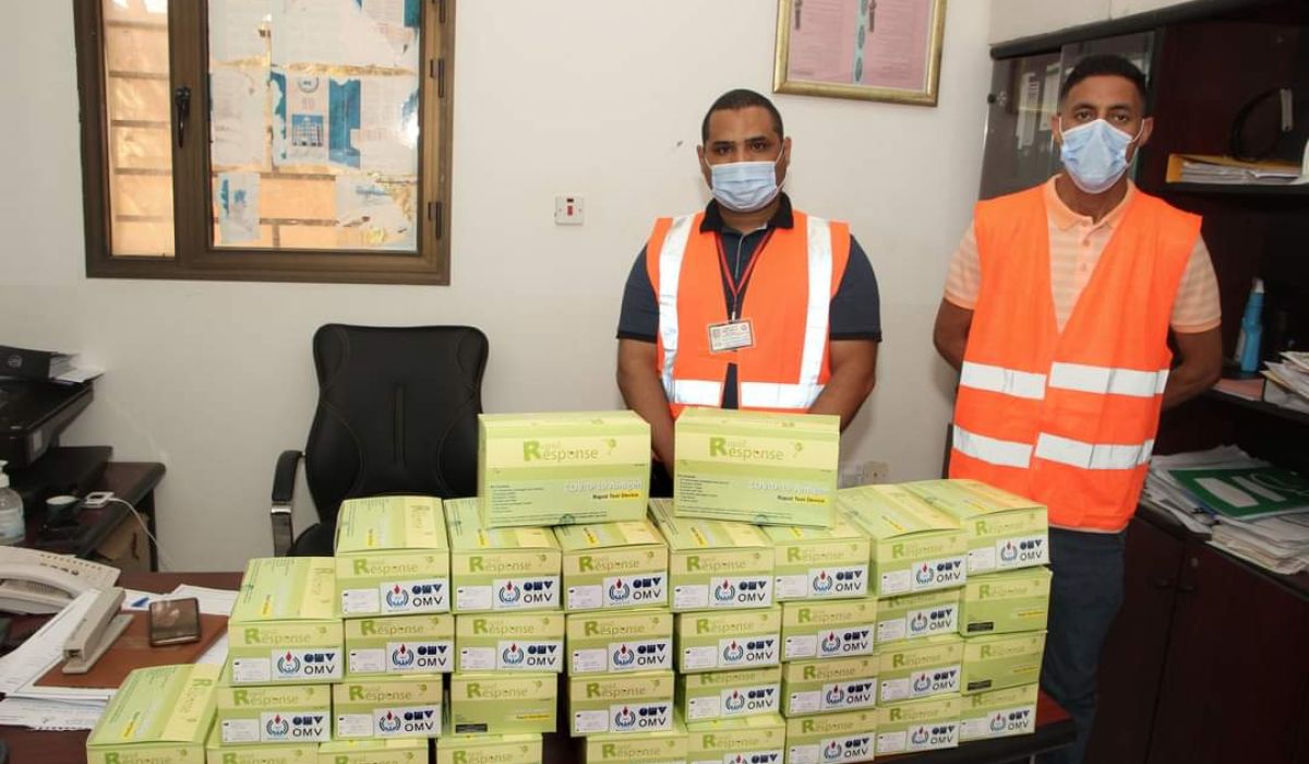 الجوف للتقنية النفطية تستلم معدات الوقاية من جائحة كورونا
