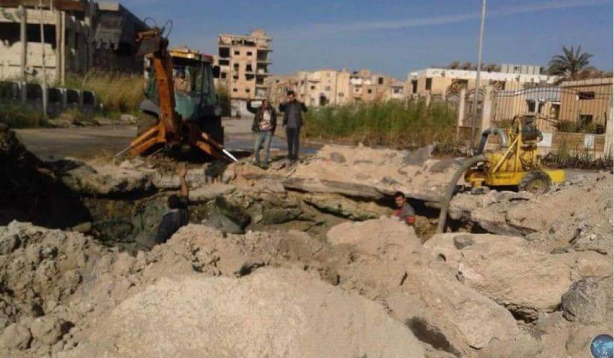 بلدية بنغازي تواصل حملات الصيانة و النظافة داخل المدينة