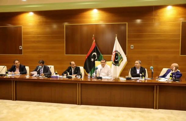 الدبيبة: تشاورنا مع الجميع لتغيير مجلس الإدارة بالمؤسسة وتم الإتفاق على هذا المجلس بشكل توافقي كامل ولم يتدخل فيه دول