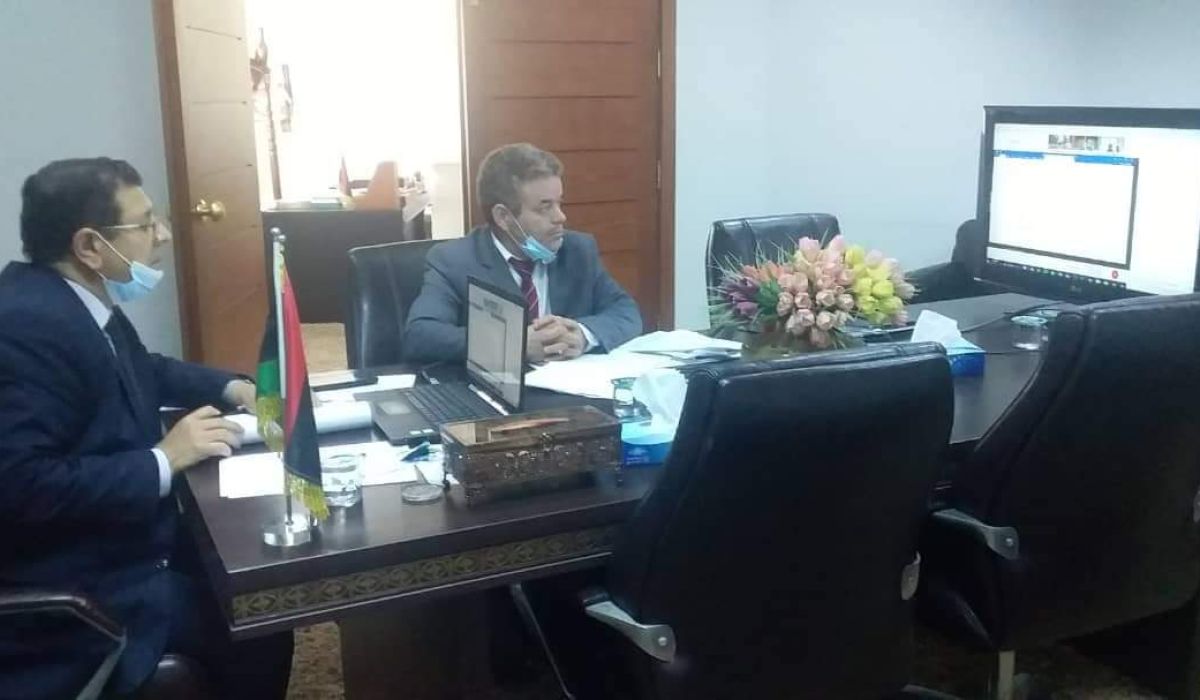 مناقشة الملف الاقتصادي لمجلس جامعة الدول العربية بمشاركة دولة ليبيا في اجتماع وزراء الاقتصاد العرب لعام 2021