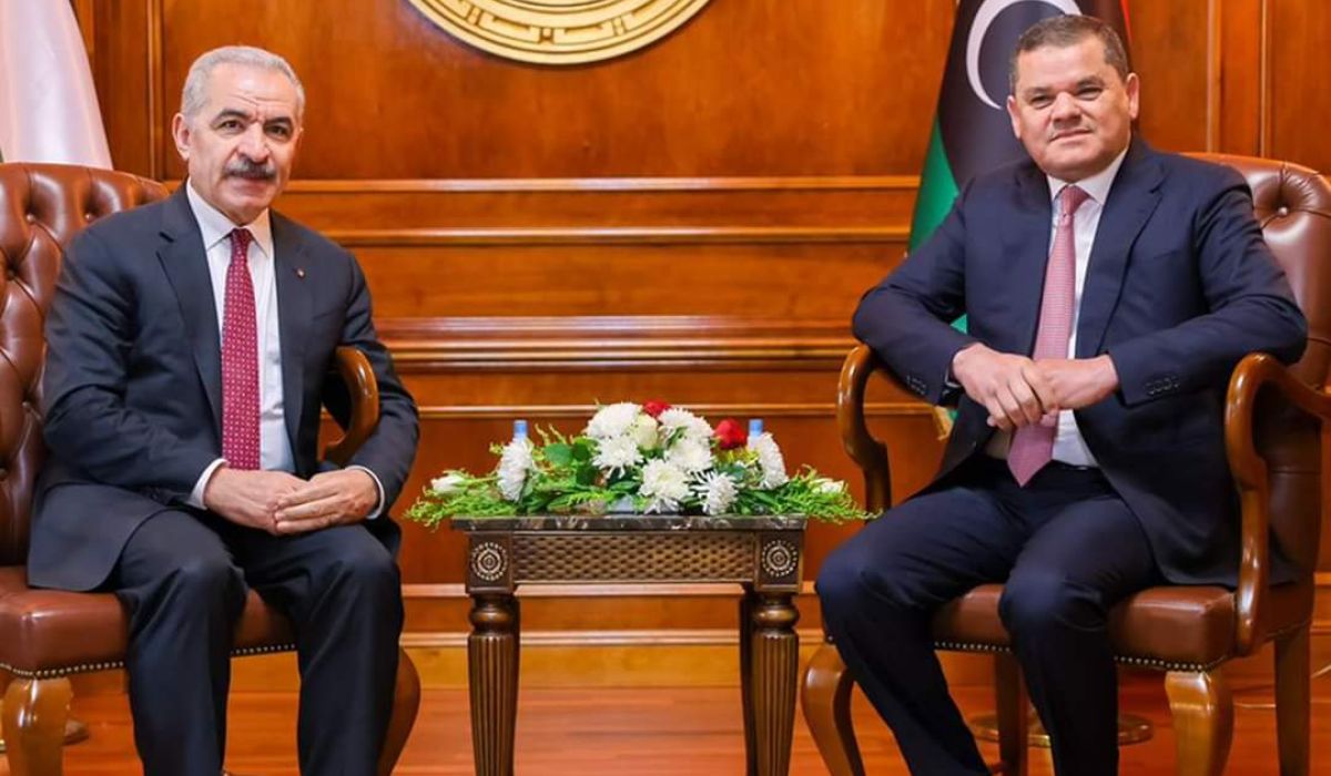 "الدبيبة" يبحث مع نظيره الفلسطيني عدة مذكرات تتعلق بالتعاون الاقتصادي والتجاري والتقني ومجالات أخرى