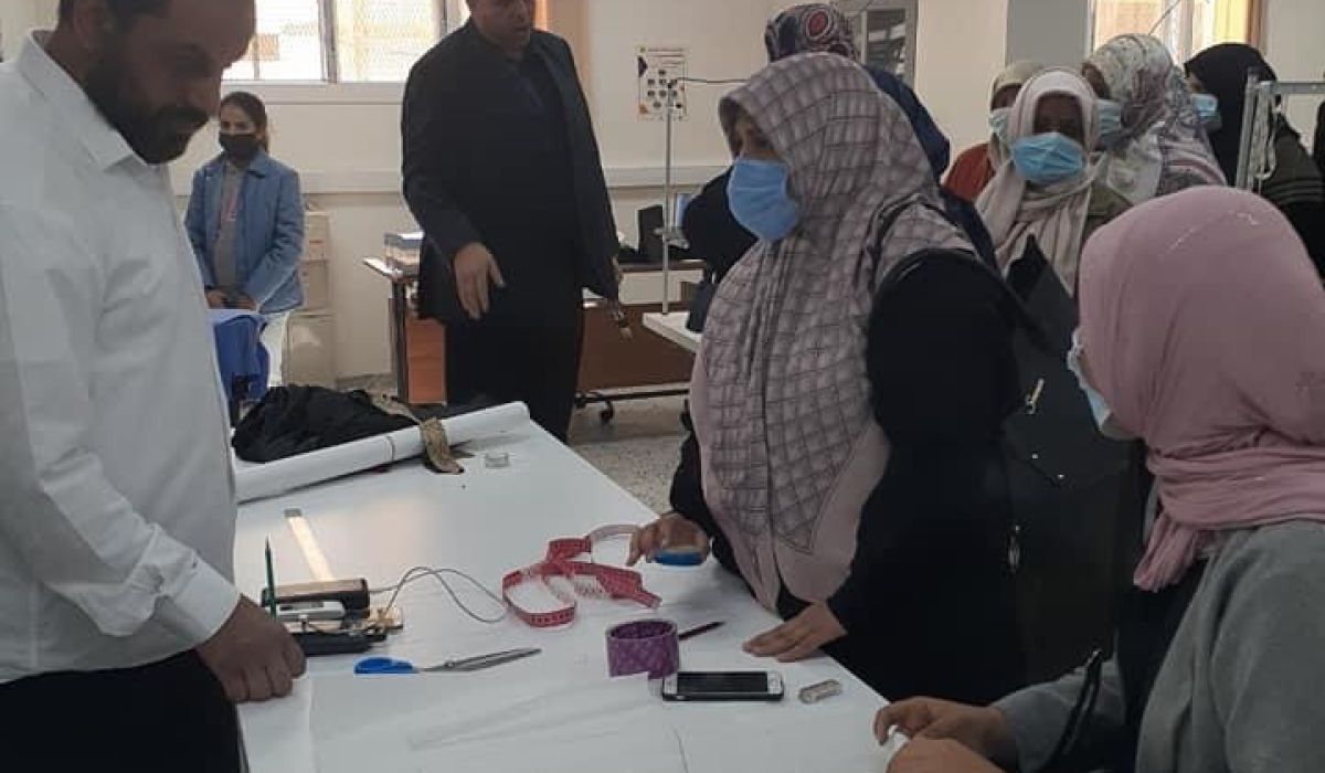 المركز الليبي الكوري التابع لوزارة العمل ينظم ورشة تدريبية بمركز دعم المرأة جنزور