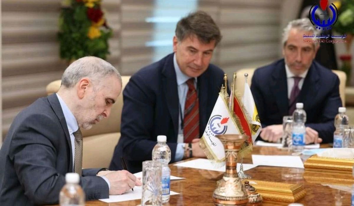 الوطنية للنفط تقوم بتوقيع على تمديد نظام إدارة الأمن لمذكرة التفاهم الموقعة مع شركة إيني الايطالية