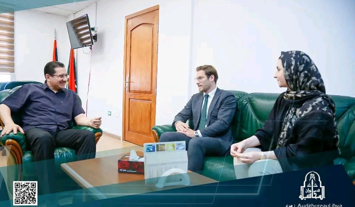 ديوان المحاسبة يجتمع مع سكرتير سفارة المملكة الهولندية في ليبيا