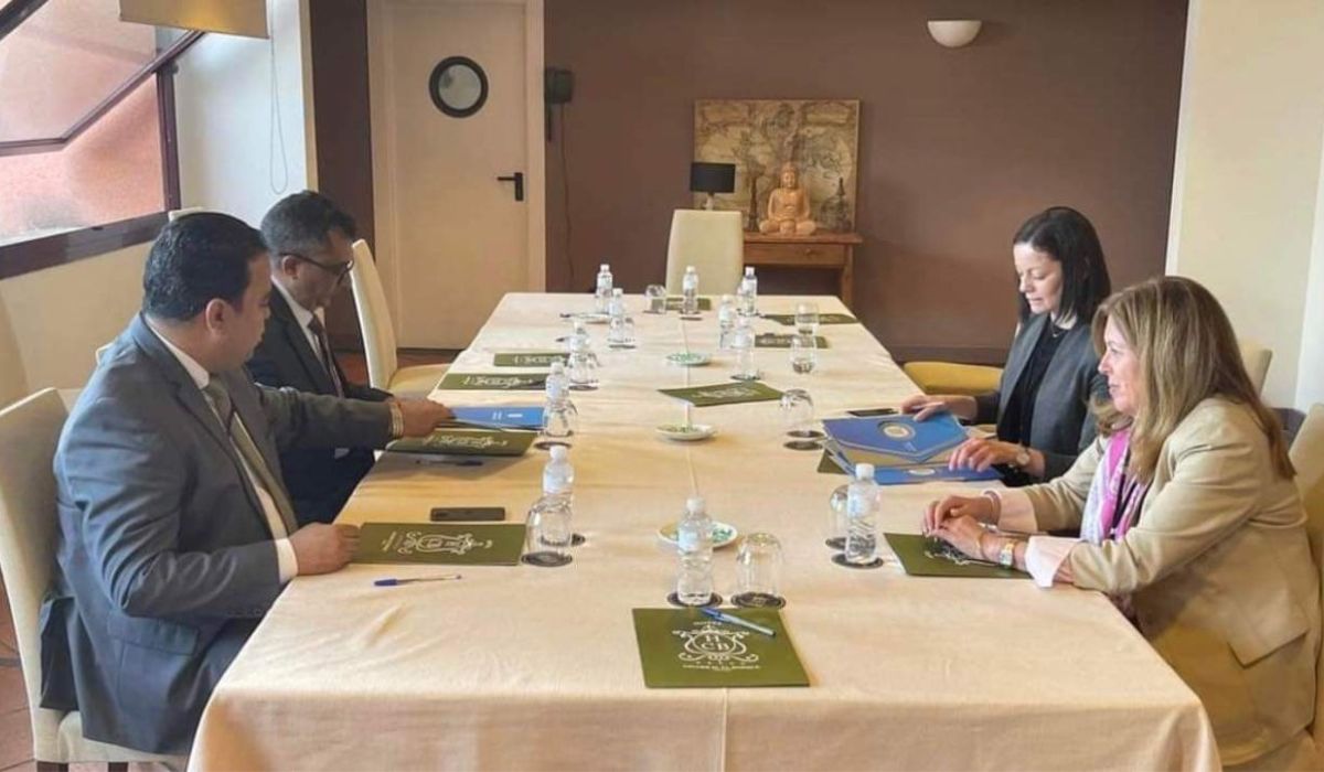 "العابد" يجتمع مع مستشارة الأمين العام للأمم المتحدة في ليبيا