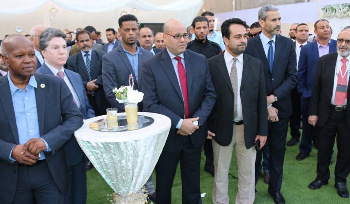فتحي المجبري يفتتح المقر الجديد لمصرف السراي للتجارة والاستثمار