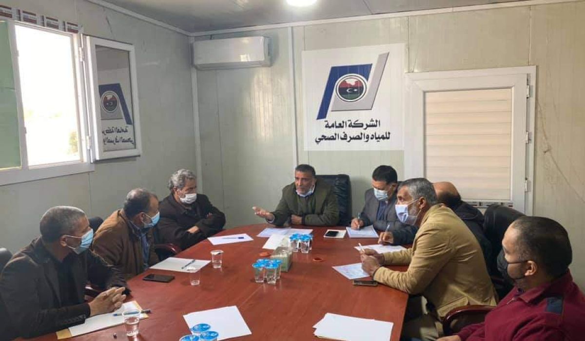 الشركة العامة للمياه والصرف الصحي بطرابلس تجتمع لمناقشة النقص الحاد من توفير متطلبات الصيانة