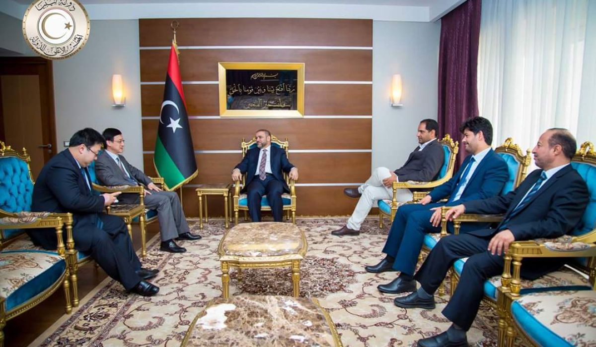 رئيس المجلس الأعلى للدولة يلتقي مع السفير الصيني لدى ليبيا