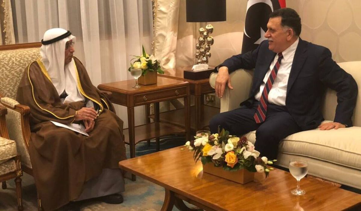 السراج يبحث مخططات إعمار ليبيا مع مدير الصندوق الكويتي للتنمية ورئيس الصندوق العربي للإنماء