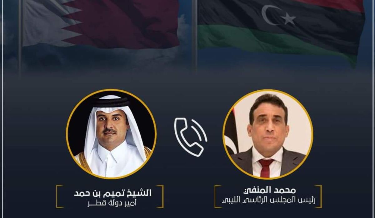 المنفي يناقش عدد من الملفات المشتركة مع أمير دولة قطر