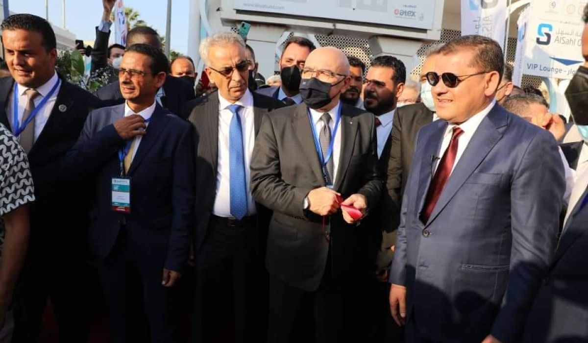 الغاوي يقوم بالمشاركة في افتتاح معرض ليبيا للبناء