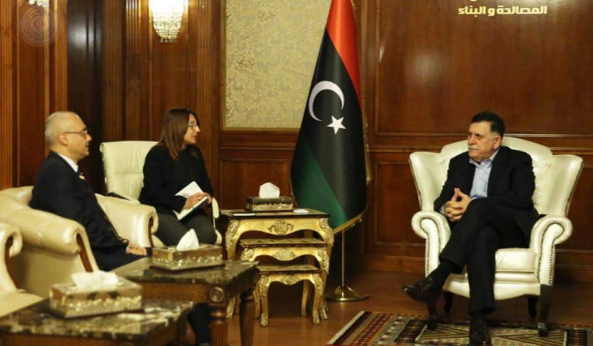 عودة الشركات التركية إلى ليبيا محور اجتماع السراج مع السفير التركي
