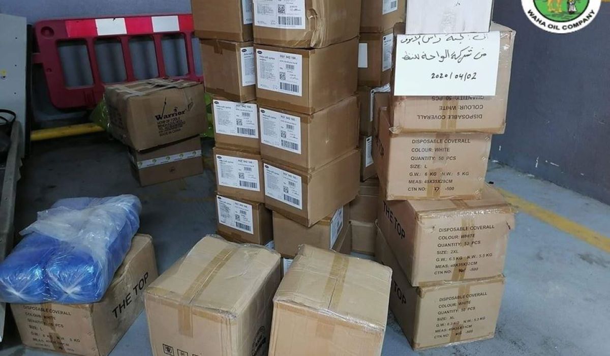 "الواحة للنفط" ترسل مستلزمات طبية لرأس لانوف لتوزيعها على الحقول التابعة للشركة