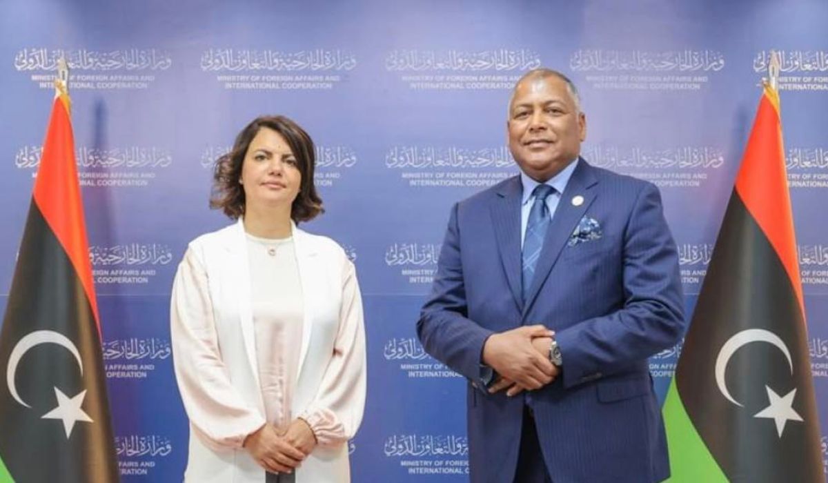 المنقوش تناقش مع المبروك دعم السفارات والبعثات الليبية بالخارج