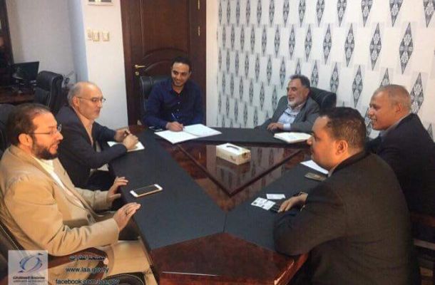 صنع الله يستقبل السفير البريطاني لدى ليبيا