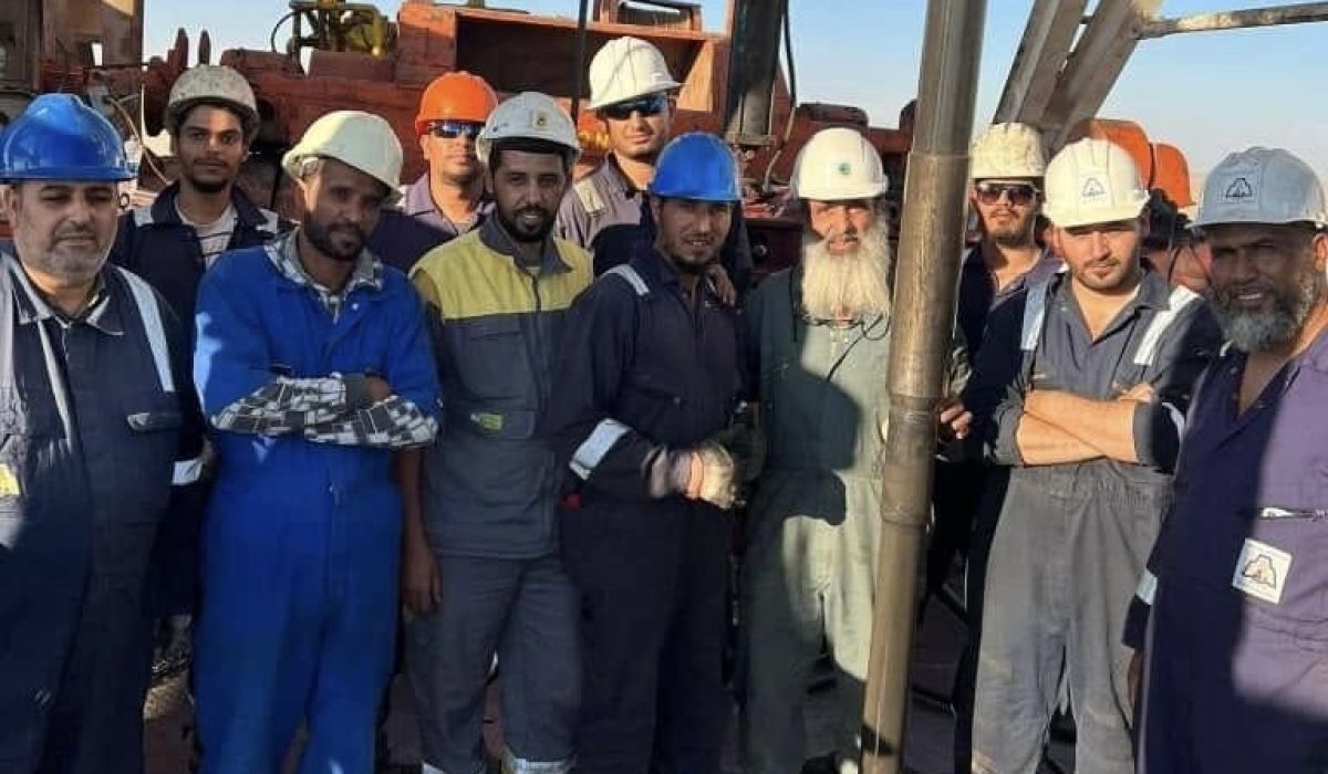 الإنتهاء من عمليات الصيانة لأحد آبار حقل أبو الطفل النفطي التابع لشركة مليتة