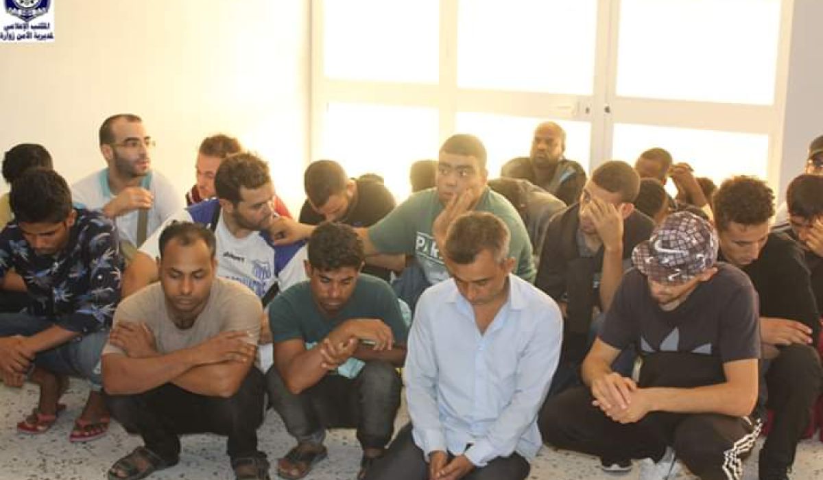 مديرية أمن زوارة تضبط 28 مهاجراً غير شرعي