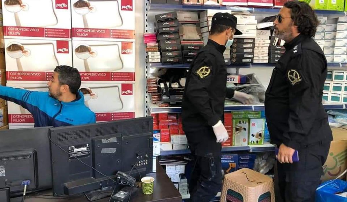 جهاز الحرس البلدي يعلن إقفال عدد من الشركات بشارع المعدات الطبية