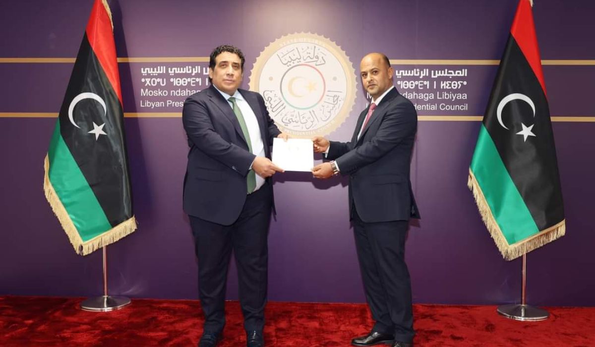 تأدية اليمين القانونية أمام "المنفي" من قبل عدد من السفراء الموفدين لتمثيل ليبيا في الخارج