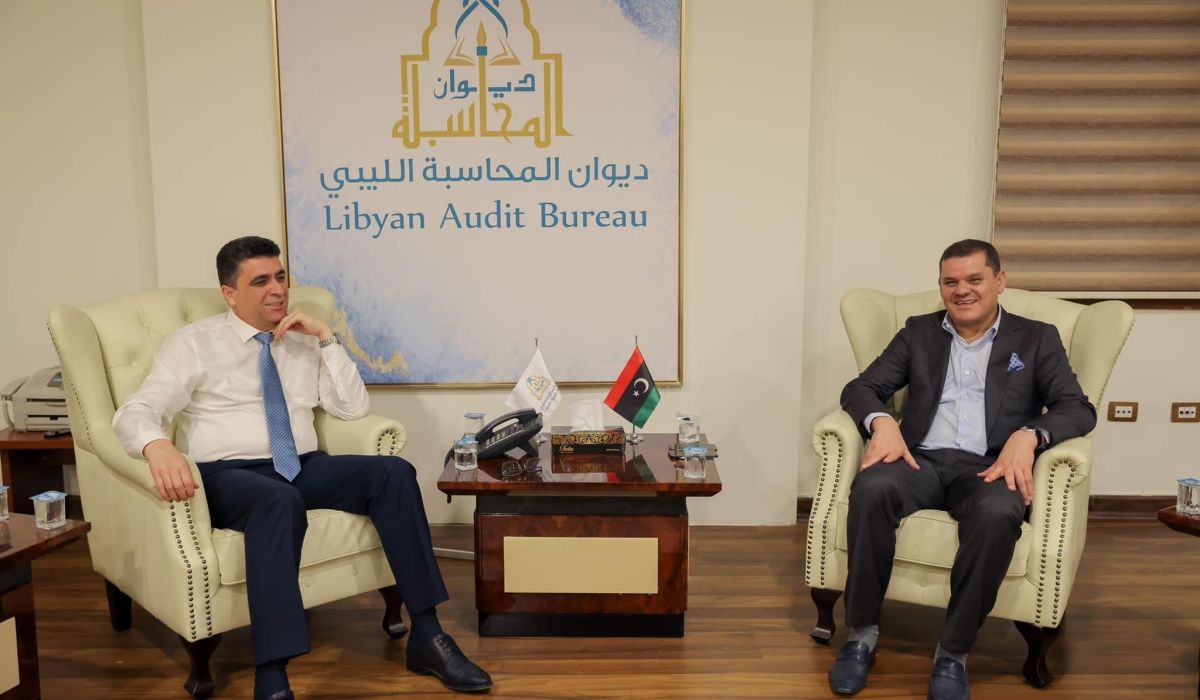 الدبيبة يلتقي رئيس ديوان المحاسبة طرابلس لمناقشة الإجراءات المتعلقة بتنفيذ عدد من المشاريع