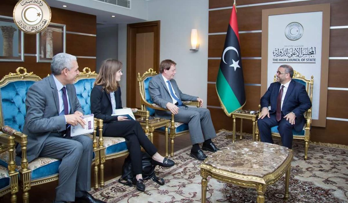 المشري يناقش مع السفير البريطاني مشروع قانون التصرف بالأموال الليبية المجمدة في بريطانيا
