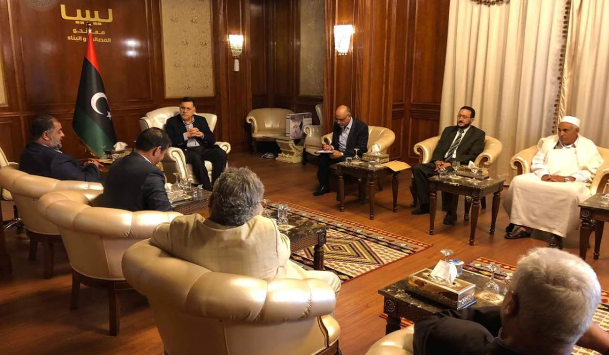 السراج يجتمع مع وفدً من بلدية مسلاتة واحتياجات البلدية محور الاجتماع